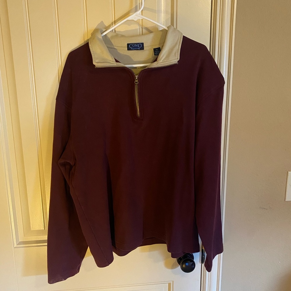 Men’s extra large Como sport 1/4 zip sweatshirt